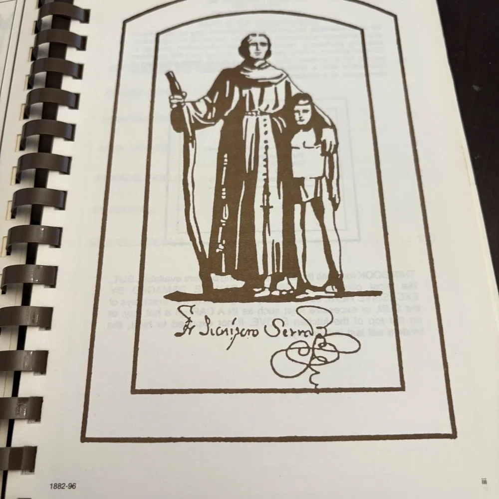 Recipe Secrets of Padre Serra Parish Cookbook 1996 Camarillo California Vintage